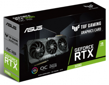 VGA ASUS RTX3090 24GB GDDR6X TUF Gaming OC  (TUF-RTX3090-O24G-GAMING)