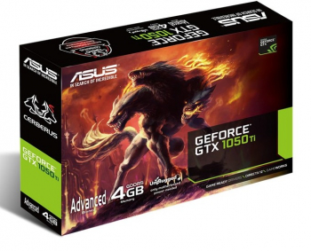 VGA ASUS GTX1050Ti 4GB GDDR5 Cerberus Advanced  (CERBERUS-GTX1050TI-A4G)