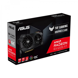 VGA ASUS Radeon RX 6500 XT 4GB GDDR6 TUF Gaming OC  (TUF-RX6500XT-O4G-GAMING)