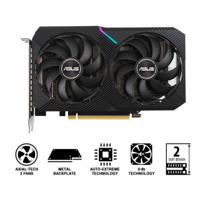 VGA ASUS RTX3050 8GB GDDR6 Dual OC  (DUAL-RTX3050-O8G)