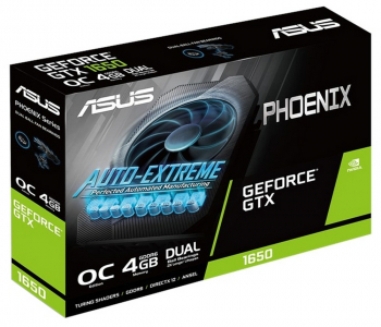 VGA ASUS GTX1650 D6 4GB GDDR6  Phoenix OC (PH-GTX1650-O4GD6)