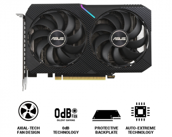 VGA ASUS RTX3060Ti 8GB GDDR6 Dual MINI V2  (DUAL-RTX3060TI-8G-MINI-V2)