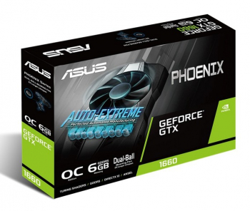 VGA ASUS GTX1660 6GB GDDR5 Phoenix OC  (PH-GTX1660-O6G)