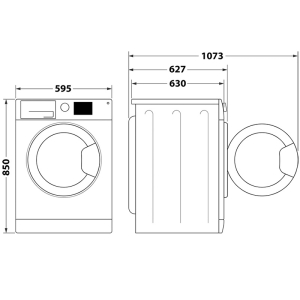 Washing machine/fr Whirlpool FFB 7459 WV EE