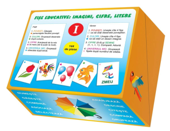 1: Fise educative: imagini, cifre, litere. 144 de piese. Povesti